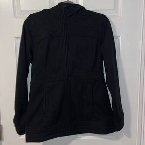 Womens northface fleece like jacket, size medium in black